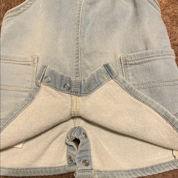 Knit Heart Pocket Shortalls - Picture 2 of 2